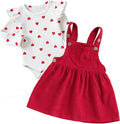 Baby Kleidung Mädchen Neugeborene Kleidung Rüschen Baby Strampler Hosenträgerrock Bekleidungssets Für Baby-Mädchen Babys Geschenk Babykleidung Mädchen 0-18 Monate