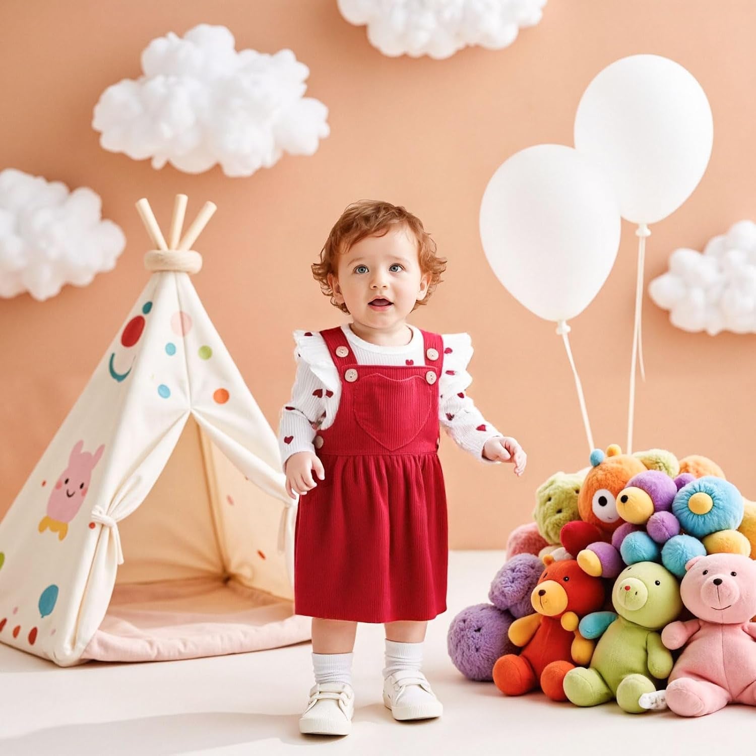 Baby Kleidung Mädchen Neugeborene Kleidung Rüschen Baby Strampler Hosenträgerrock Bekleidungssets Für Baby-Mädchen Babys Geschenk Babykleidung Mädchen 0-18 Monate